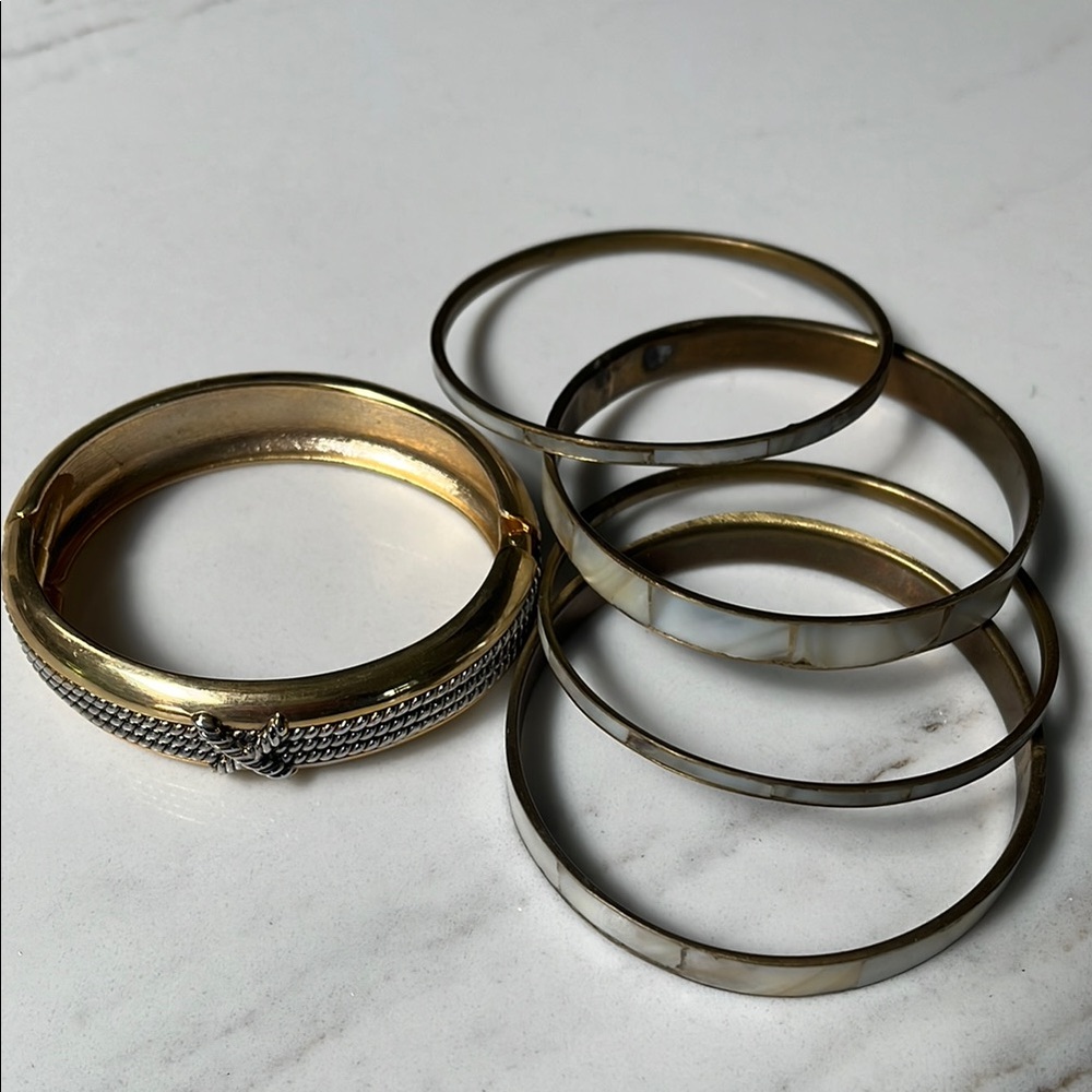 Gold and Silver tone Classic Bracelet Collection